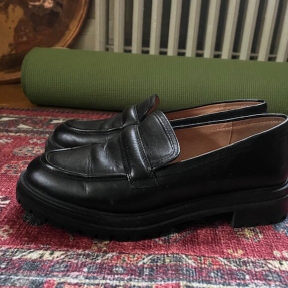 Madewell The Bradley Lugsole Loafer in Leather, EUC! - Picture 14 of 16